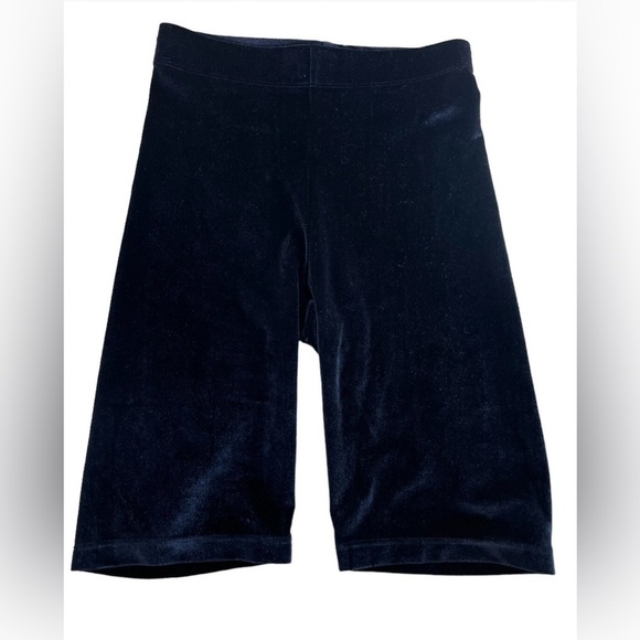 FABLETICS Size 4X Velour Biker Shorts Navy Blue Mid Rise Mid Thigh Active Lounge - Picture 4 of 8